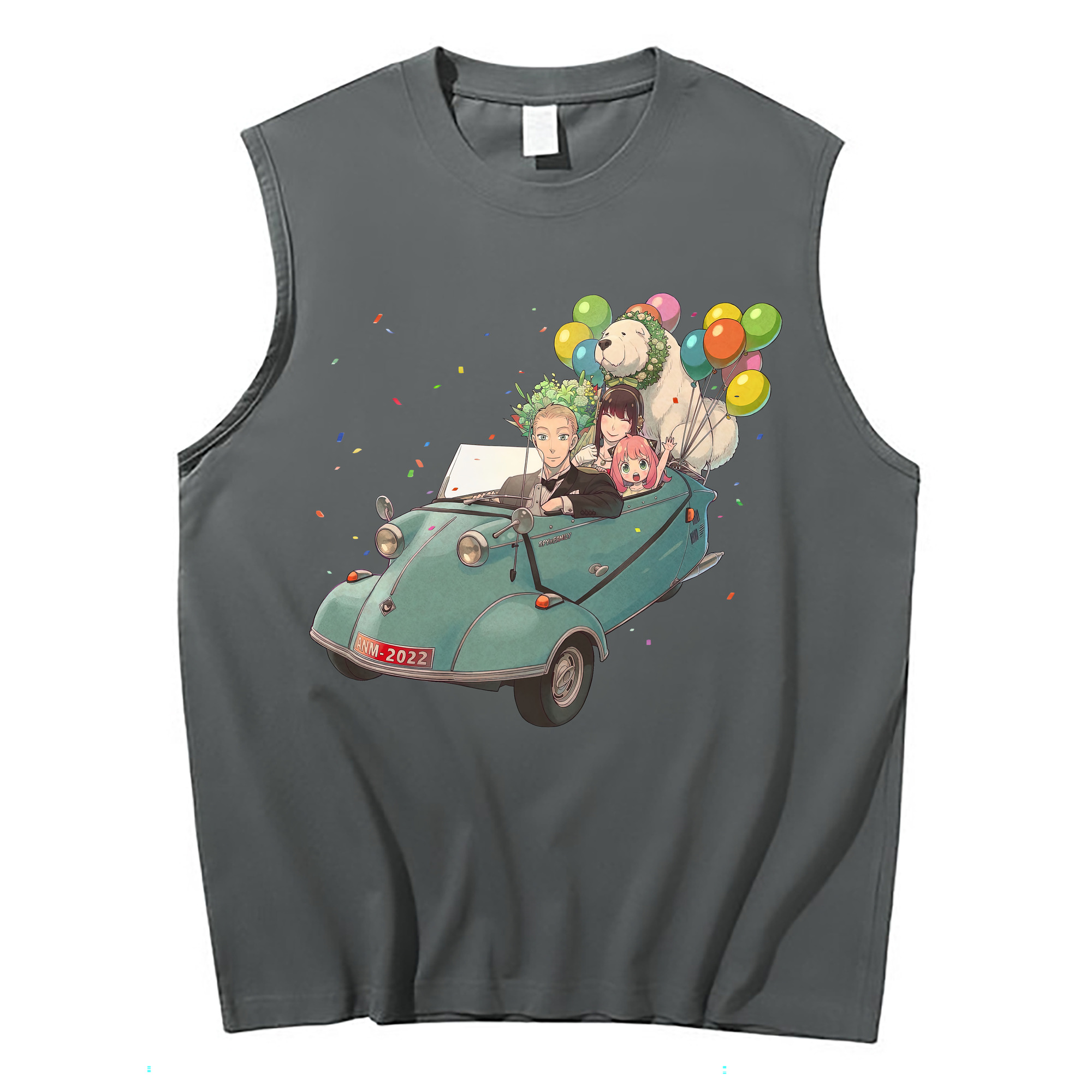 （画像用） SPY×FAMILY间谍家家酒 コットン100％タンクトップ（フロントプリント）
